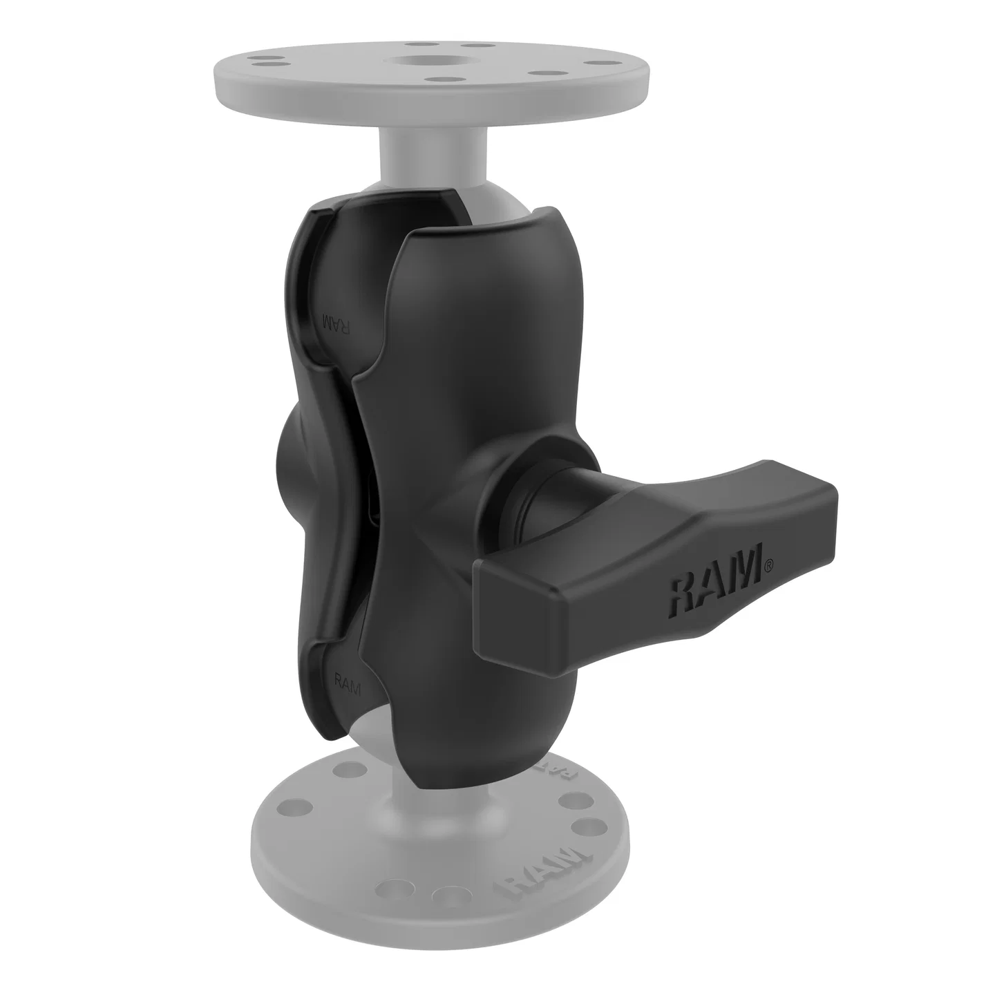 RAM-201U-B RAM kratka zatezna ruka za dvije 1,5" kugle