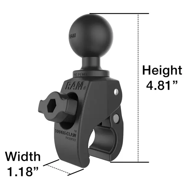 RAP-400U RAM Tough-Claw - držač s 1.5" kuglom